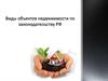 Виды объектов недвижимости по законодательству РФ
