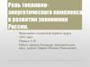 Роль топливно-энергетического комплекса в развитии экономики России