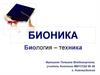 Бионика. Биология – техника