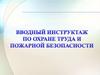 Вводный инструктаж по охране труда и пожарной безопасности в ГК «Твинс»