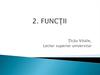 Funcţii