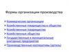 Формы организации производства