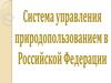 Система управления природопользованием в Российской Федерации