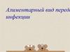 Алиментарный вид передачи инфекции