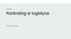 Kontroling w logistyce