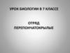 Отряд Перепончатокрылые. 7 класс