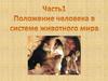 Положение человека в системе животного мира