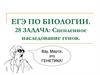 Сцепленное наследование генов. ЕГЭ по биологии, 28 задача
