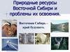 Природные ресурсы Восточной Сибири и проблемы их освоения. 8 класс