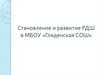 Становление и развитие российского движения школьников (РДШ) в школе