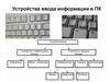Устройства ввода информации в ПК