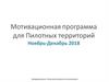Мотивационная программа для Пилотных территорий