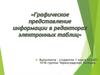 Графическое представление информации в редакторах электронных таблиц