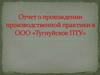 Отчет о прохождении производственной практики в ООО «Тугнуйское ПТУ»