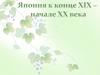 Япония в конце XIX - начале ХХ века