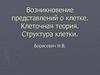 Возникновение представлений о клетке. Клеточная теория. Структура клетки