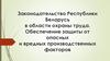 Законодательство Республики Беларусь в области охраны труда. Обеспечение защиты от опасных и вредных производственных факторов