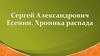 Сергей Александрович Есенин. Хроника распада