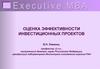 Оценка эффективности инвестиционных проектов