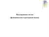 Моделирование систем (функционально-структурный подход)