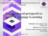Socio-cultural perspectives on 2nd Language Learning