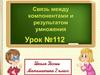 Связь между компонентами и результатом умножения