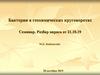 Бактерии в геохимических круговоротах. Вопросы