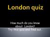 London quiz