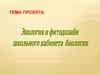 Экология и фитодизайн школьного кабинета биологии