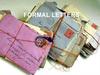 Formal letters