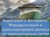 Адресация в интернете. Маршрутизация и транспортировка данных