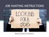 Job hunting instructions