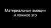 Материальные эмоции и ложное эго