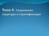 Социальная структура и стратификация