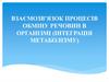 Взаємозв’язок процесів обміну речовин в організмі (інтеграція метаболізму)