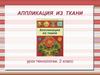 Аппликация из ткани, 2 класс