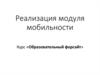 Реализация модуля мобильности
