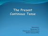 The Present Continious Tense