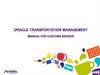 Oracle Transportation Management Manual for customs broker Manual for Plant