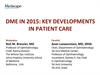 Key developments in patient care
