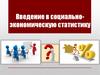Введение в социально-экономическую статистику