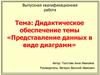 Дидактическое обеспечение темы «Представление данных в виде диаграмм»