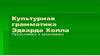 Культурная грамматика Эдварда Холла. Проксемика и хронемика