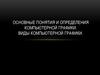 Основные понятия и определения компьютерной графики. Виды компьютерной графики