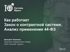 Как работает Закон о контрактной системе. Анализ применения 44-ФЗ