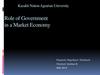 Role of Government in a Market Economy