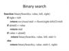 Binary search
