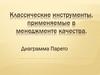Классические инструменты, применяемые в менеджменте качества. Диаграмма Парето