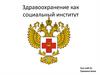 Здравоохранение как социальный институт