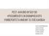 Pest-Анализ Фгбоу во Российского экономического университета имени Г. В. Плеханова